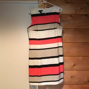 Striped career dress